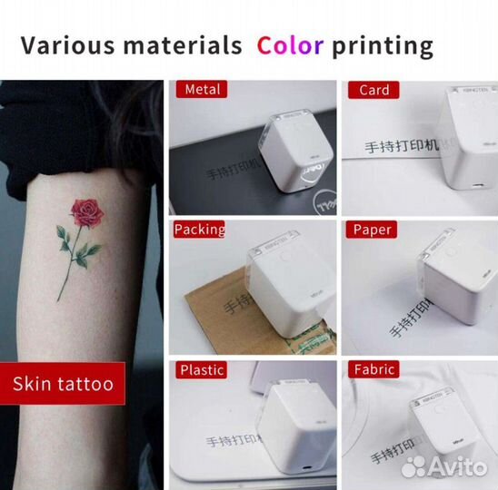 Принкуб мини принтер логотип кафе