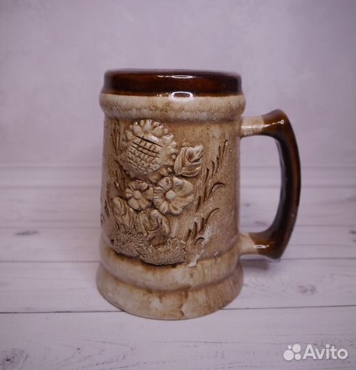 Пивная кружка керамическая сувенирная, 0,6 л