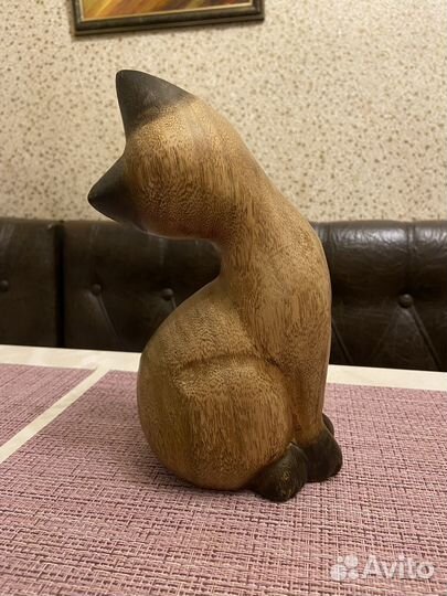 Статуэтка деревянная Кошка