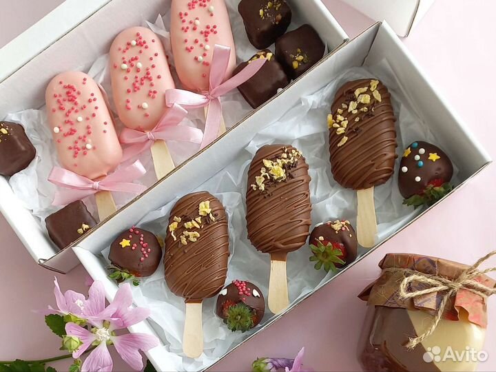 Десерт чизкейк - эскимо на палочке, на заказ