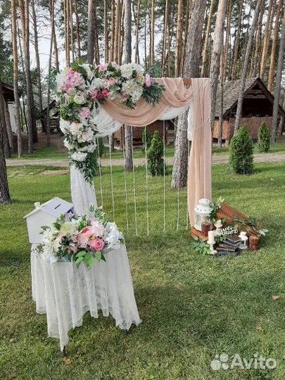 Декор свадьбы, выездная регистрация