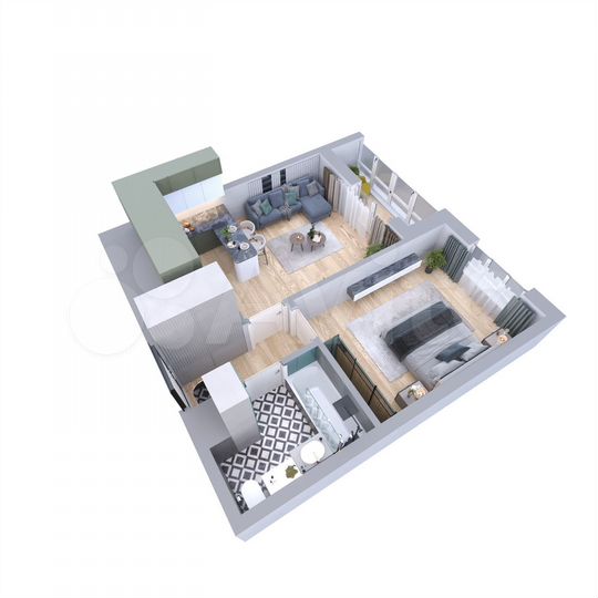 1-к. квартира, 39,3 м², 9/10 эт.