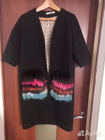 Пальто женское демисезонное 46-48 с экомехом
