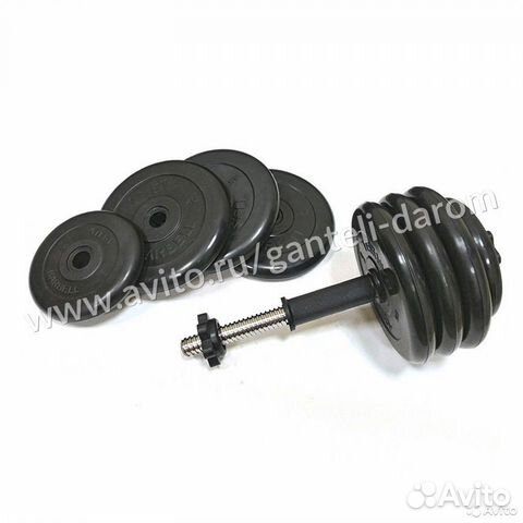 Разборные гантели 2х39.5 Д26мм Барбелл Атлет