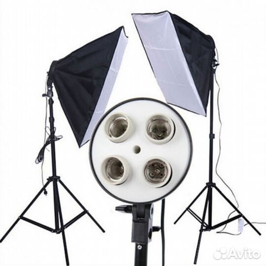 Софт-бокс 50х70 см на 4 лампы постоянный свет