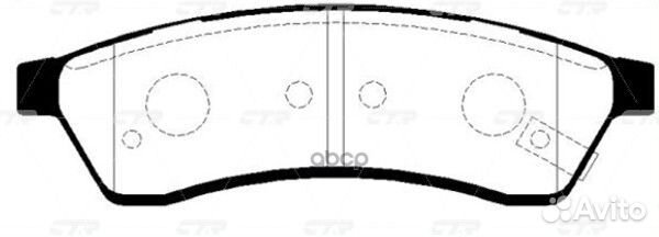 Ckkd-16 Колодки тормозные дисковые зад GK