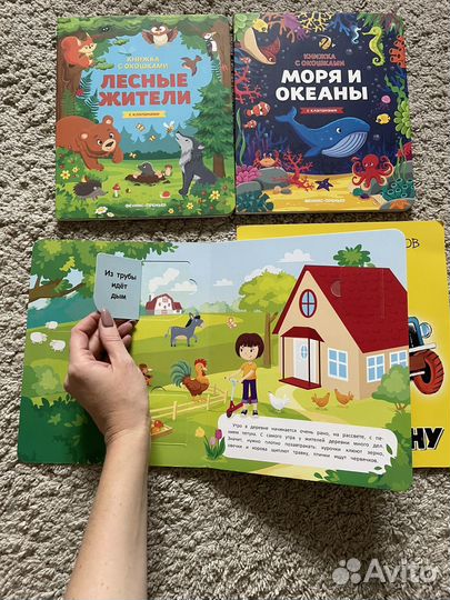 Детские книги с окошками