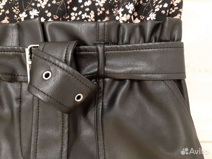Юбки кожзам primark, vero moda