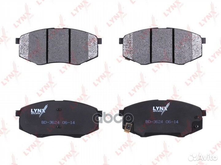 Колодки тормозные дисковые перед BD3624 LYN