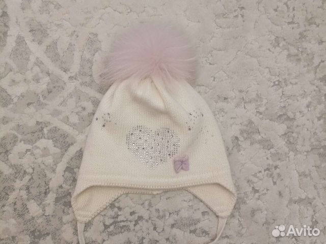 Шапка зимняя для девочки 52 54