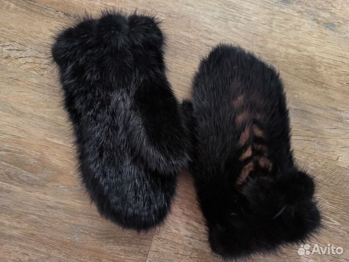 Варежки из норки