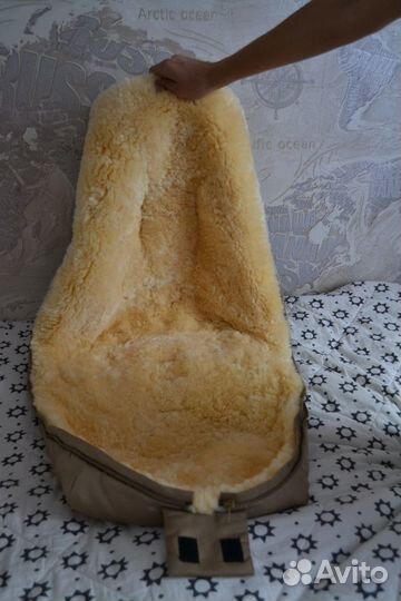 Конверт в коляску натуральный мех Fellhof