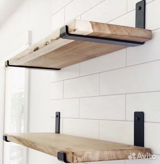 Полки из натурального дерева