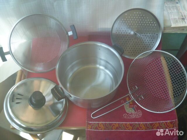 Кухонный Набор из 4-х предметов в 1 Кастрюле