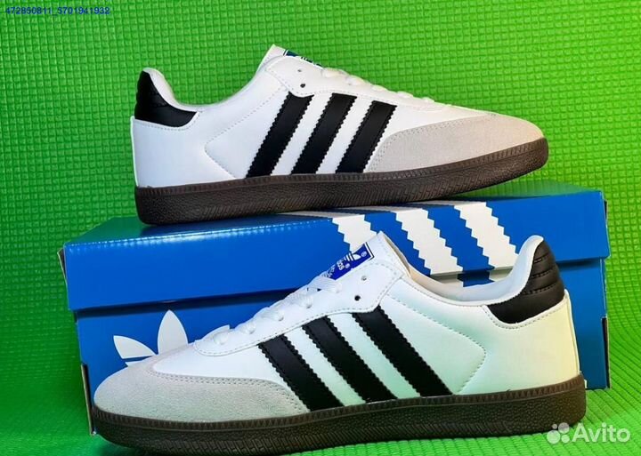 Премиальные кеды Adidas Samba White