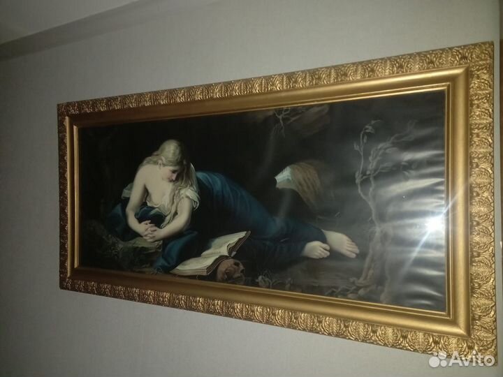 Кающаяся Мария Магдалина в пещере в багете