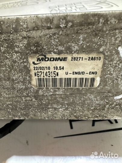 Интеркулер Kia Ceed ED 2010