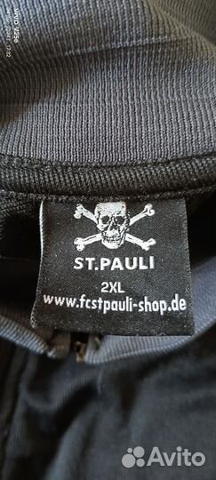 Мужская кофта на молнии спортивная фк St.Pauli 2XL