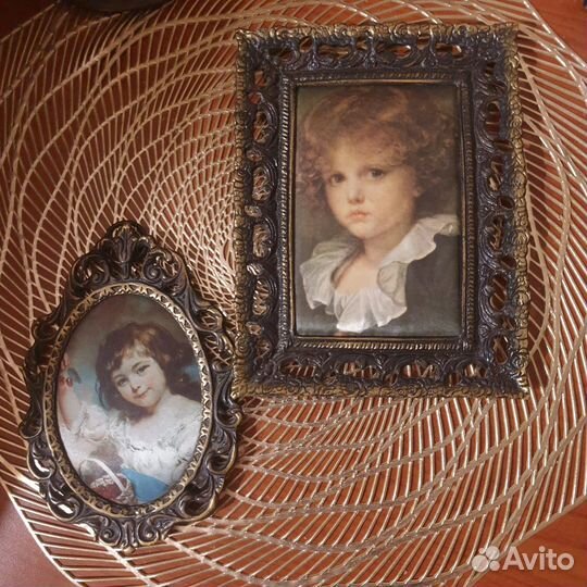 Картины шелкография в бронзе разного размера Итали