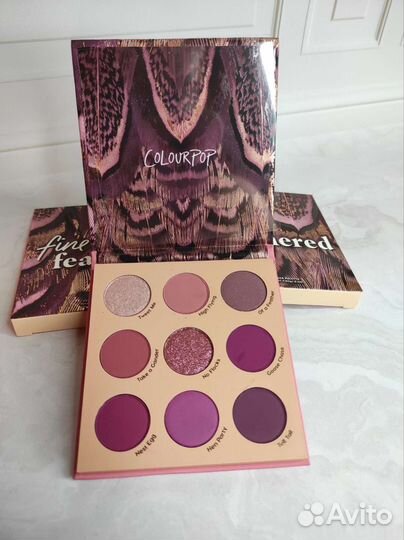 Colourpop палетка теней Fine Feathered