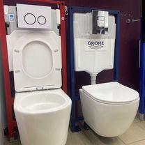 Инсталляция Grohe Rapid с безободковым унитазом.Мн