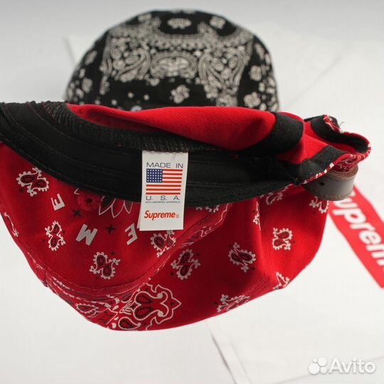 Кепка Supreme Bandana Camp Cap