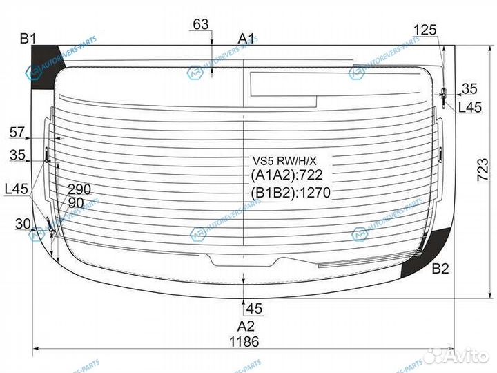 VS5 rwhx Стекло заднее с обогревом nissan skylinei