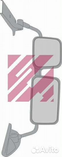 Зеркало в сборе черное двойное renault