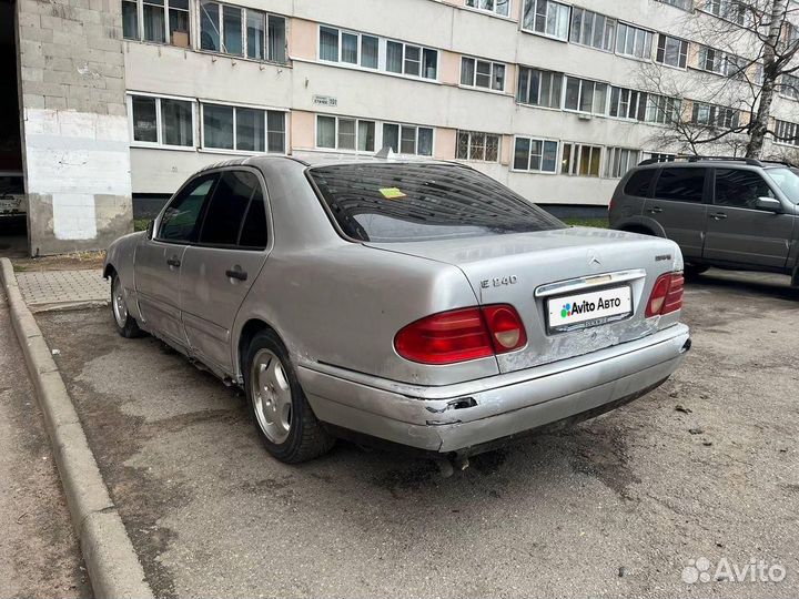 Mercedes-Benz E-класс 2.4 AT, 1998, битый, 350 000 км