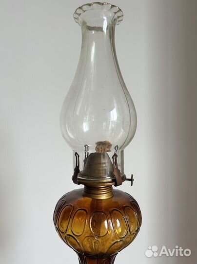 Английская винтажная керасиновая лампа