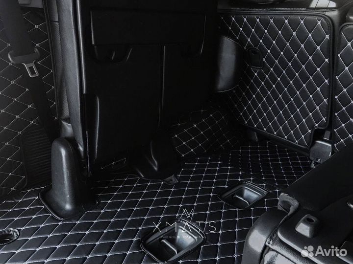 3D Коврики из экокожи в багажник для TLC 200