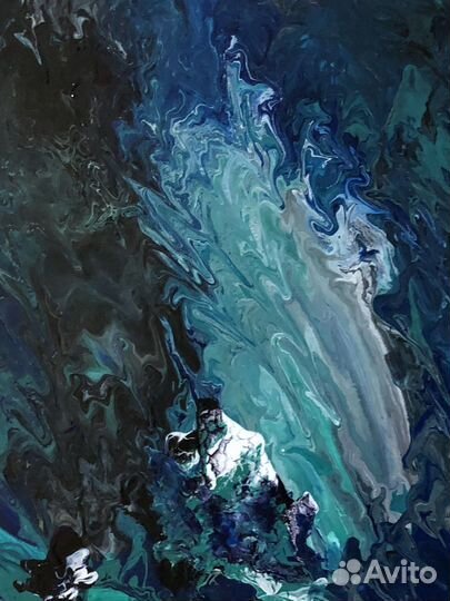 Картина флюид арт