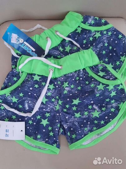 Шорты с карманами для девочек 3-4 года