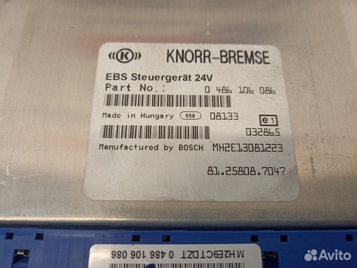 Блок управления EBS Man TGA, Man TGS, Man TGX