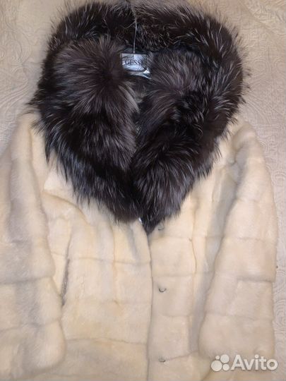 Шуба норковая с капюшоном 44 46