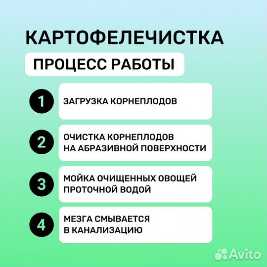 Картофелечистка PPJ 20 SC 3Ф. на подставке