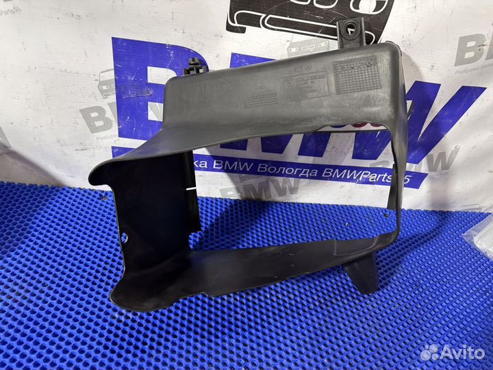 Воздуховод BMW F10 доп. радиатора левый