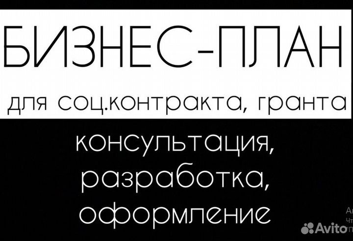Бизнес план для социального контракта