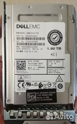 Dell HDD и SSD (1.92TB,2.4TB,800GB) 2.5 SAS,sata