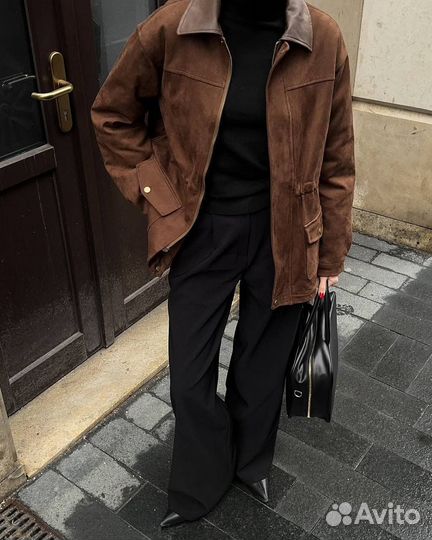 Куртка Old Money с акцентом на талии плащевка