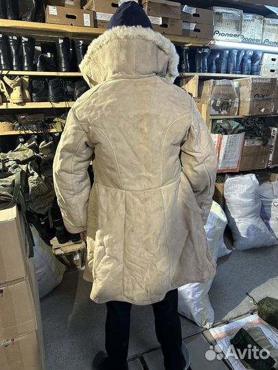 Тулуп бекеша из овчины армейский