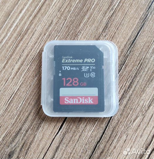 Карта памяти SanDisk Extreme Pro sdxc 128Гб 170/90