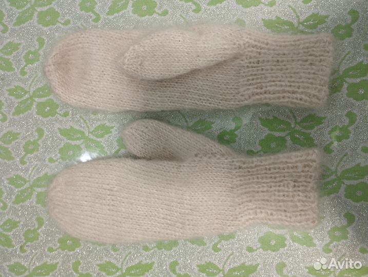 Варежки пуховые из козьего пуха