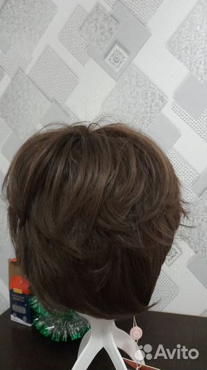 Парик Короткий женский боб цвет темный