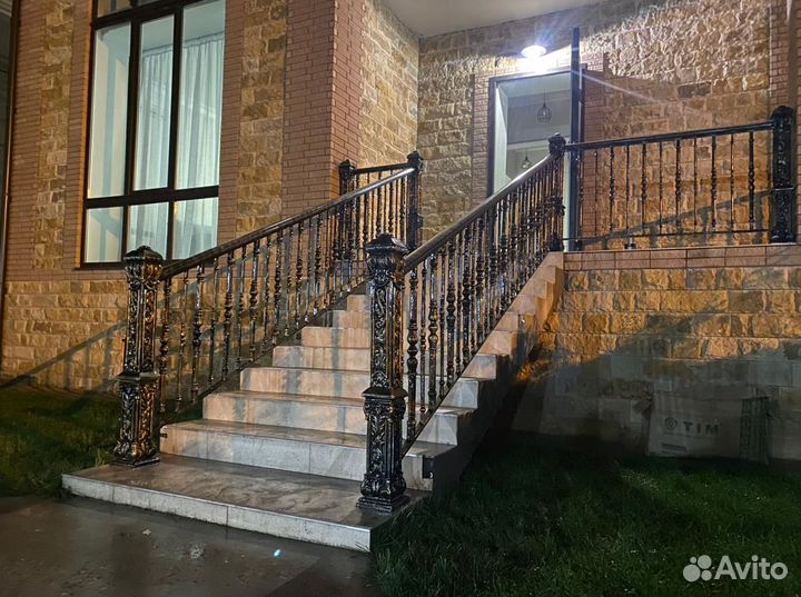 Перила литые алюминиевые