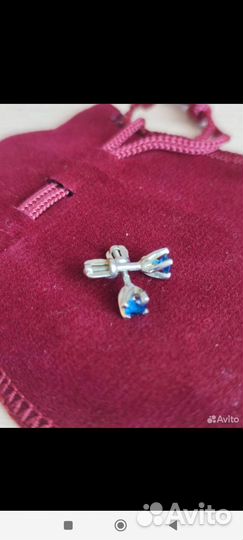 Серьги гвоздики серебро