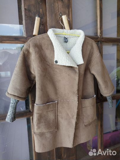 Дубленка на девочку Zara (128см)