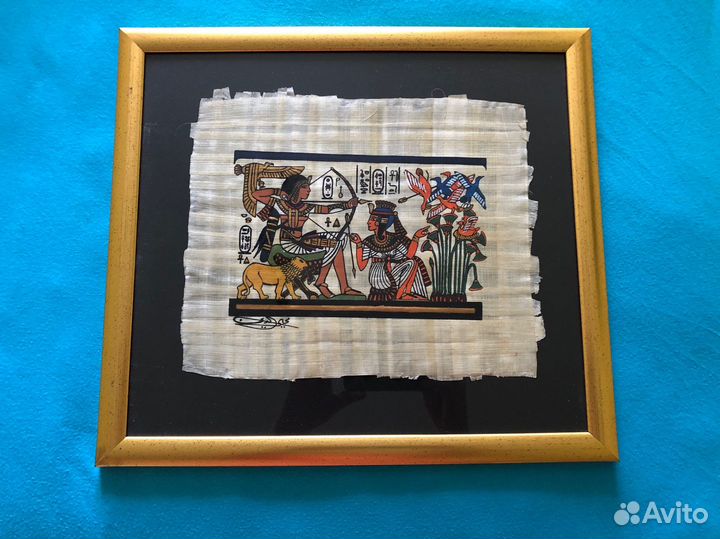Картина с папирусом египет