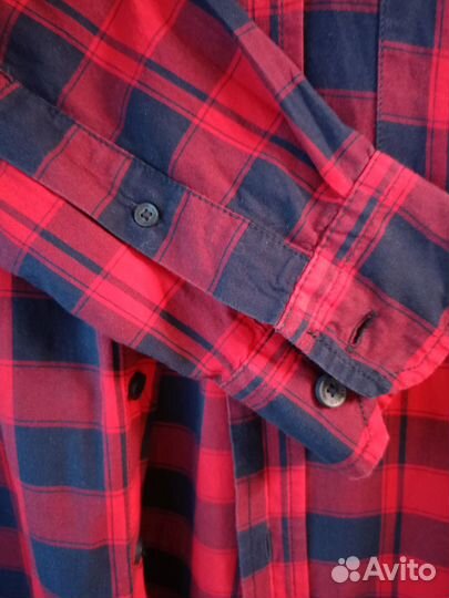 Мужская рубашка в клетку xs