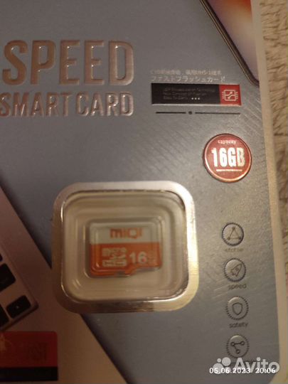Карта памяти MicroSD 16gb